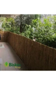 BİŞKİN 90 CM X 5 Metre Bambu Kamış Hasır Çit, Misina İpli Bahçe Ve Balkon Dekorasyonu, Gölgelik Reedfence thumbnail 3