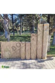 BİŞKİN 120cm X 3m Afyonkarahisardan Misina Ipli Doğal Bambu Kamış Çit,bahçe Çiti,hasır Çit, Gölgelik thumbnail 2