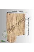 BİŞKİN 120cm X 200cm Afyonkarahisardan Misina Ipli Doğal Bambu Kamış Çit,bahçe Çiti,hasır Çit, Gölgelik thumbnail 1