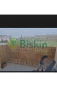 BİŞKİN 110 CM X 6 Metre Bambu Kamış Hasır Çit , Bahçe Balkon Gölgelik vb. Dekorasyon Doğal thumbnail 1
