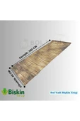 BİŞKİN 60cm x 3m Doğal Bambu Kamış Hasır Çit | Bahçe ve Balkon Dekorasyonu, Misina İpli Gölgelik thumbnail 2