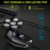 Telfun 6D Baş Tıraş Makinesi - Erkek/Kadın Bakımı - Çantası ile Birlikte thumbnail 4