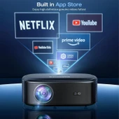 Elephas Wifi ve Bluetooth özellikli 4K Projektör - Açık Hava Film Projektörü thumbnail 2