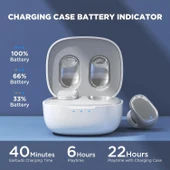 HTC True Kablosuz Kulaklıklar - Bluetooth 5.3, Kulak İçi Kulaklık - Beyaz thumbnail 4