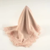 İğne Oyalı Şal (Namaz Örtüsü, 144x68 cm. Pembe) thumbnail 2