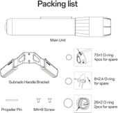 Waydoo Subnado Su Sporları, Sualtı Dalış Scooter Lite - Mavi thumbnail 2