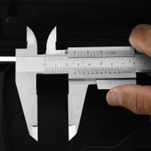 (0.05 Hassasiyet) 300 mm Kilitli Mekanik Kumpas Monoblok Metal Gövde İç Dış Derinlik Ölçüm Aleti thumbnail 4