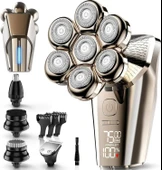 Hexus 7D Çıkarılabilir Baş Tıraş Makinesi Kuru/Islak - Erkekler İçin - Gold thumbnail 1