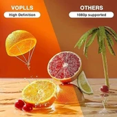 Voplls WiFi Bluetooth 1080P Full HD 12000L Video Projektör HDMI Usb AV thumbnail 4