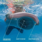 Asiwo Yüzme Eğitim Kickboard, Elektrikli, 3 Hızlı, Yüzme Havuz Tahtası - Pembe thumbnail 3