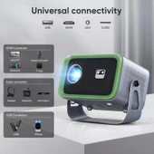 Nisoo 4K Projektör, WiFi 6 ve Bluetooth ile, 400 ANSI Taşınabilir Projektör thumbnail 4