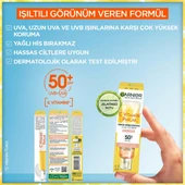 Garnier C Vitamini Parlak Günlük Güneş Koruyucu Fluid Yüz Kremi Işıltılı Doku SPF50+ 40 ml thumbnail 2