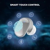 HTC True Kablosuz Kulaklıklar - Bluetooth 5.3, Kulak İçi Kulaklık - Beyaz thumbnail 3