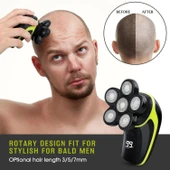 Telfun 6D Kel Erkekler İçin Baş Tıraş Makinesi, 5'i 1 Arada thumbnail 4