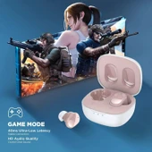 HTC True Kablosuz Kulaklıklar - Bluetooth 5.3, Kulak İçi Kulaklık - Pembe thumbnail 2