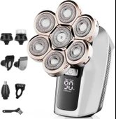 Harmonlife 7D Çıkarılabilir Elektrikli Saç Tıraş Makineleri - Kel Erkekler İçin thumbnail 1