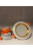 VOVO 7 Watt 3 Renk Led Spot Gold Kasa Beyaz + Günışığı + Ilık Beyaz 3ü 1 Arada thumbnail 2