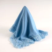 İğne Oyalı Şal (Namaz Örtüsü, 144x68 cm. Bebe Mavi) thumbnail 2