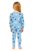 Unisex İnterlok Bebe Mavisi Yılbaşı Temalı Pijama Takımı thumbnail 5