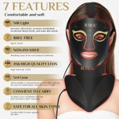 BUBLOC Kırmızı Işık Terapi Maskesi Seti, Beş Seviyeli Parlaklık Ayarı thumbnail 2