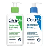 CeraVe Moisturising Lotion Nemlendirici Losyon 236 ml +CeraVe Hydrating Cleanser Nemlediren Temizleyici 236 ml thumbnail 1