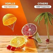 Voplls 1080P Full HD Destekli Taşınabilir Video Projektör HDMI USB AV thumbnail 4