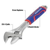 WORKPRO WP272012 250mm Cr-V Profesyonel Kurbağacık Anahtar thumbnail 2