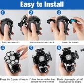 Handsomeface 9D Elektrikli Baş Tıraş Makinesi Geliştirilmiş - Siyah thumbnail 3