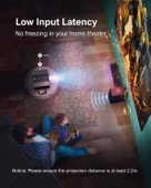 Ultimea 1080P Projektör - 4K Destekli 900 ANSI Lümen - 6D Keystone, 30W Hoparlörler thumbnail 4