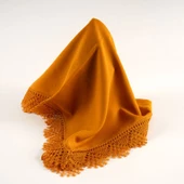 İğne Oyalı Şal (Namaz Örtüsü, 144x68 cm. Gold) thumbnail 2