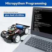 SunFounder Robot Araba Kiti Raspberry Pi Pico, Açık Kaynak, MicroPython thumbnail 2