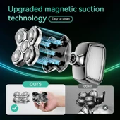 Kensen 5D Manyetik Baş Tıraş Makinesi - LED Ekranlı - Islak ve Kuru thumbnail 3