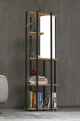 Retodesign RETOHOME 5 RAFLI LAMBADERLİ KİTAP RAFI.,KİTAPLIKLI LAMBADER ATLANTİK ÇAM thumbnail 3