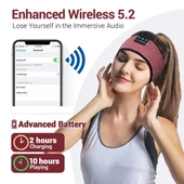 LC-dolida Uyku Maskesi - Kablosuz Kulaklıklar - Gül Kırmızısı thumbnail 3