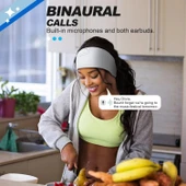 LC-dolida Uyku Maskesi - Kablosuz Kulaklıklar - Bluetooth 5.2 - Arktik Beyaz thumbnail 3