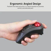 ELECOM Relacon Elde Taşınabilir Trackball İşaretçisi, Ergonomik Başparmak Mouse thumbnail 2