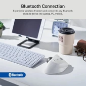 ELECOM Ergonomik Konfor Tasarım Trackball IST Bluetooth 5.3, Başparmak Kontrolü thumbnail 3