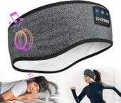 LC-dolida Uyku Maskesi - Kablosuz Kulaklıklar İnce HD Hoparlör - Moda Gri thumbnail 1