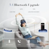 LC-dolida Yan Uyuyanlar İçin İpek Uyku Maskesi Kulaklık - Bluetooth 5.4 - Siyah thumbnail 3