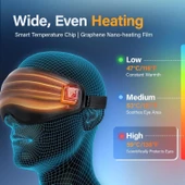 LC-dolida Isıtmalı Göz Maskesi Grafen - Soğutma Jeli Şeridi, Arpacık Göz İçin thumbnail 2