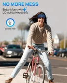 LC-dolida Uyku Maskesi - Kablosuz Kulaklıklar - Bluetooth 5.2 - Mavi thumbnail 3