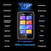 Winonela İki Yönlü AI Ses Tercümanı Cihazı WiFi Gerektirmez - 139+ Dil - Siyah thumbnail 4
