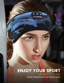 LC-dolida Uyku Maskesi - Kablosuz Kulaklıklar İnce HD Stereo Hoparlör - Siyah thumbnail 2