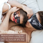 LC-dolida Uyku Maskesi - Kablosuz Kulaklıklar - Bluetooth 5.2 - Mürekkep Siyah thumbnail 4