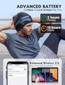 LC-dolida Uyku Maskesi - Kablosuz Kulaklıklar, IPX6 Su Geçirmez - Kamuflaj thumbnail 3