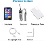 Winonela İki Yönlü AI Ses Tercümanı Cihazı WiFi Gerektirmez - 139+ Dil - Siyah thumbnail 2