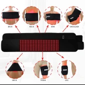 DGYAO Sırt Agrısını Gidermek için Kırmızı ve Kızılötesi Işık Terapi Kemeri thumbnail 3