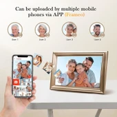 Canupdog WiFi Dijital Resim Çerçevesi 10.1 Inc, 1080P IPS Dokunmatik - Gold thumbnail 4