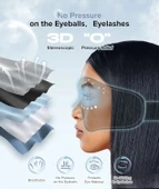 TOPOINT Uyku Kulaklıkları Bluetooth 3D Uyku Maskesi - Siyah thumbnail 2