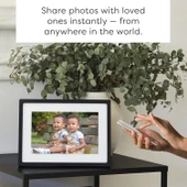 Skylight 10 Inc Dijital Resim Çerçevesi - Dokunmatik - Telefon Kontrollü, Siyah thumbnail 2